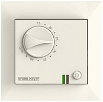 Терморегулятор механический Grand Meyer GM-109i для рамок Valena 3.6кВт 16А бежевый картинка 